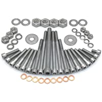 Tornillos cilíndricos para motor MZ ETZ 250 con hexágono interior de acero inoxidable V2A- 52 piezas